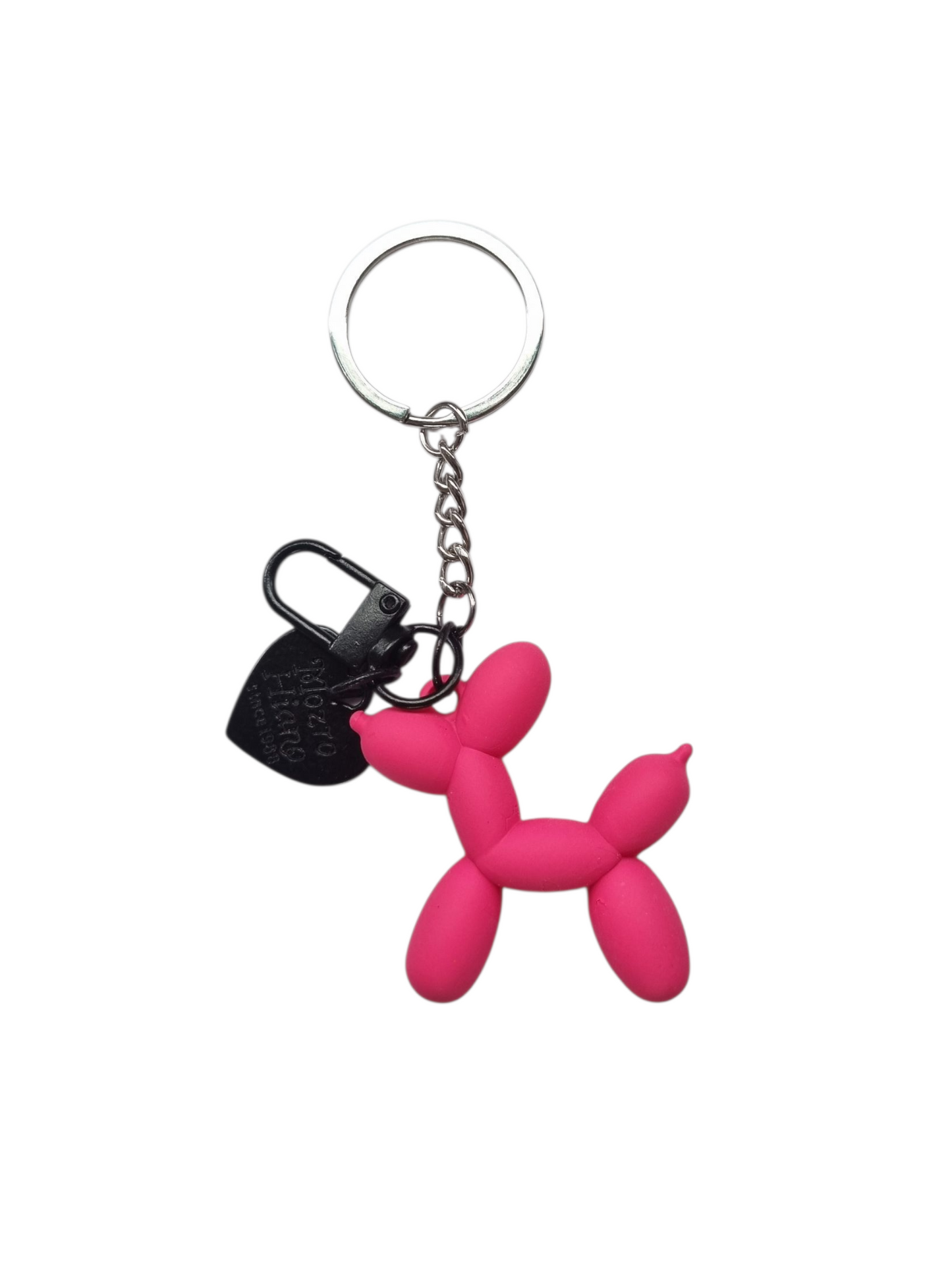 Llavero perrito brillante Fucsia