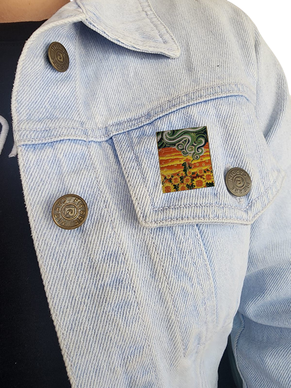 Pin girasoles de van gogh