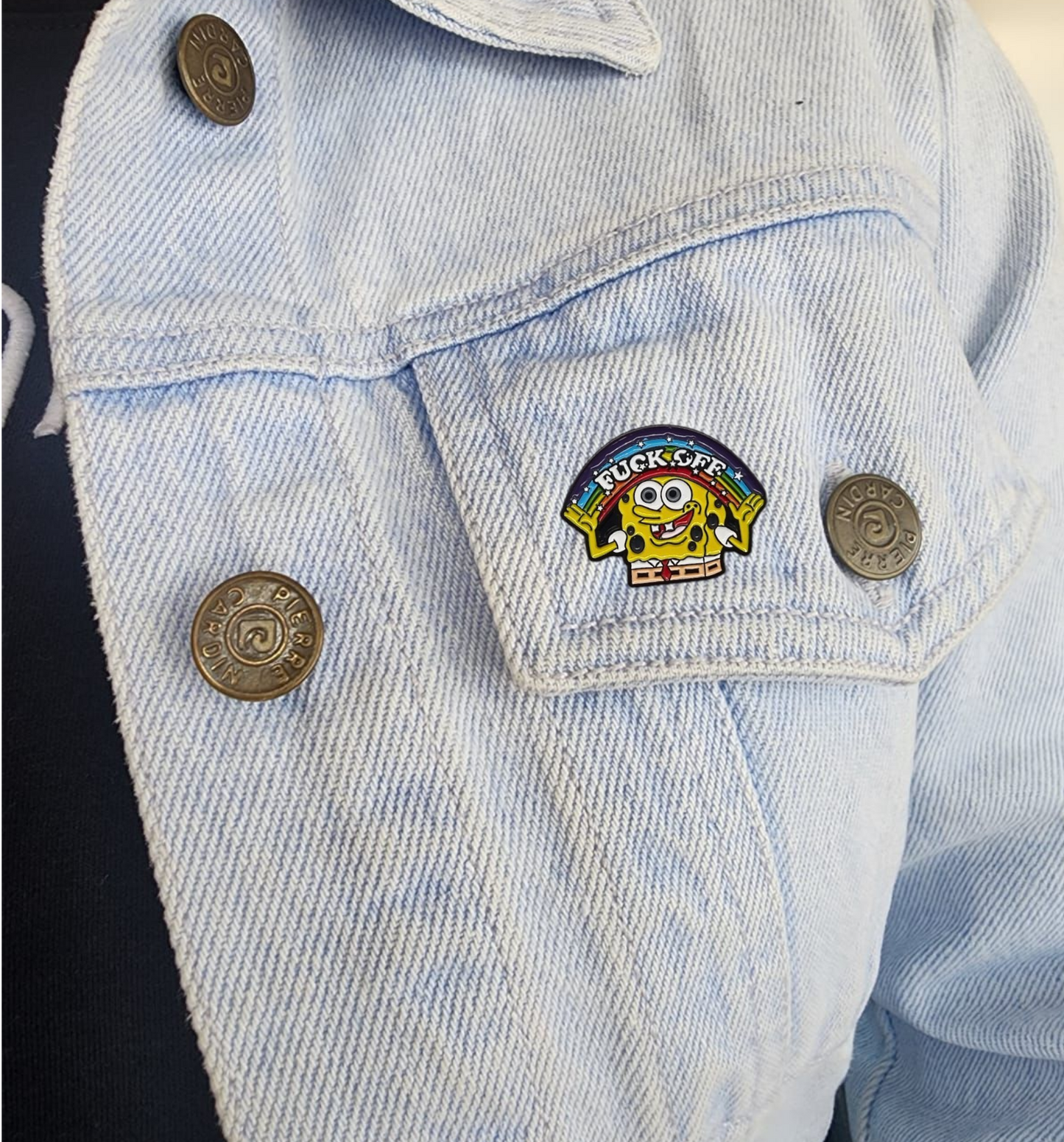 Pin Bob esponja arcoiris