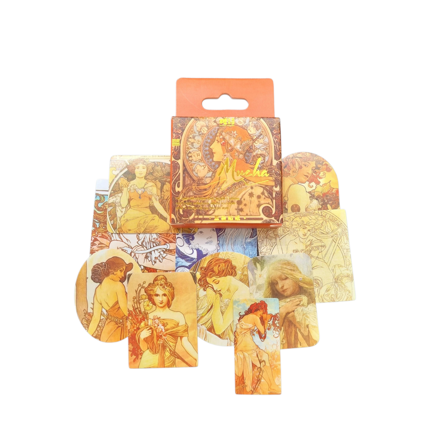 Cajita de stickers Mucha