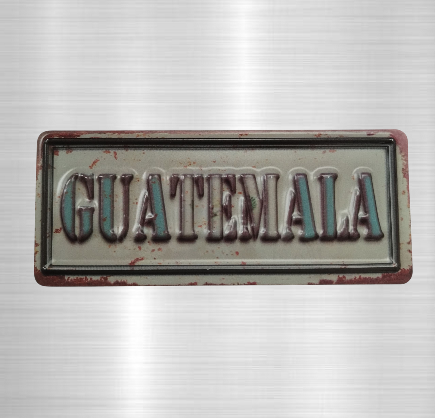 Iman placa letras Guatemala