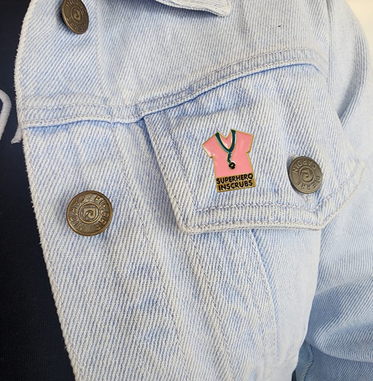 Pin superhero in scrubs rosa