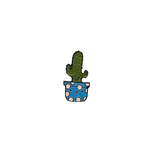 Pin nopal maceta azul