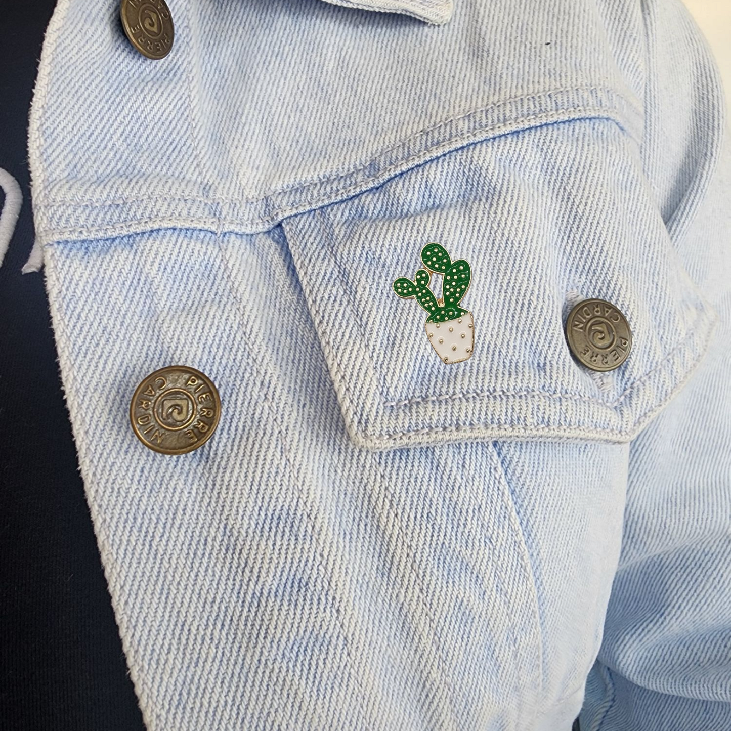Pin nopal maceta blanca