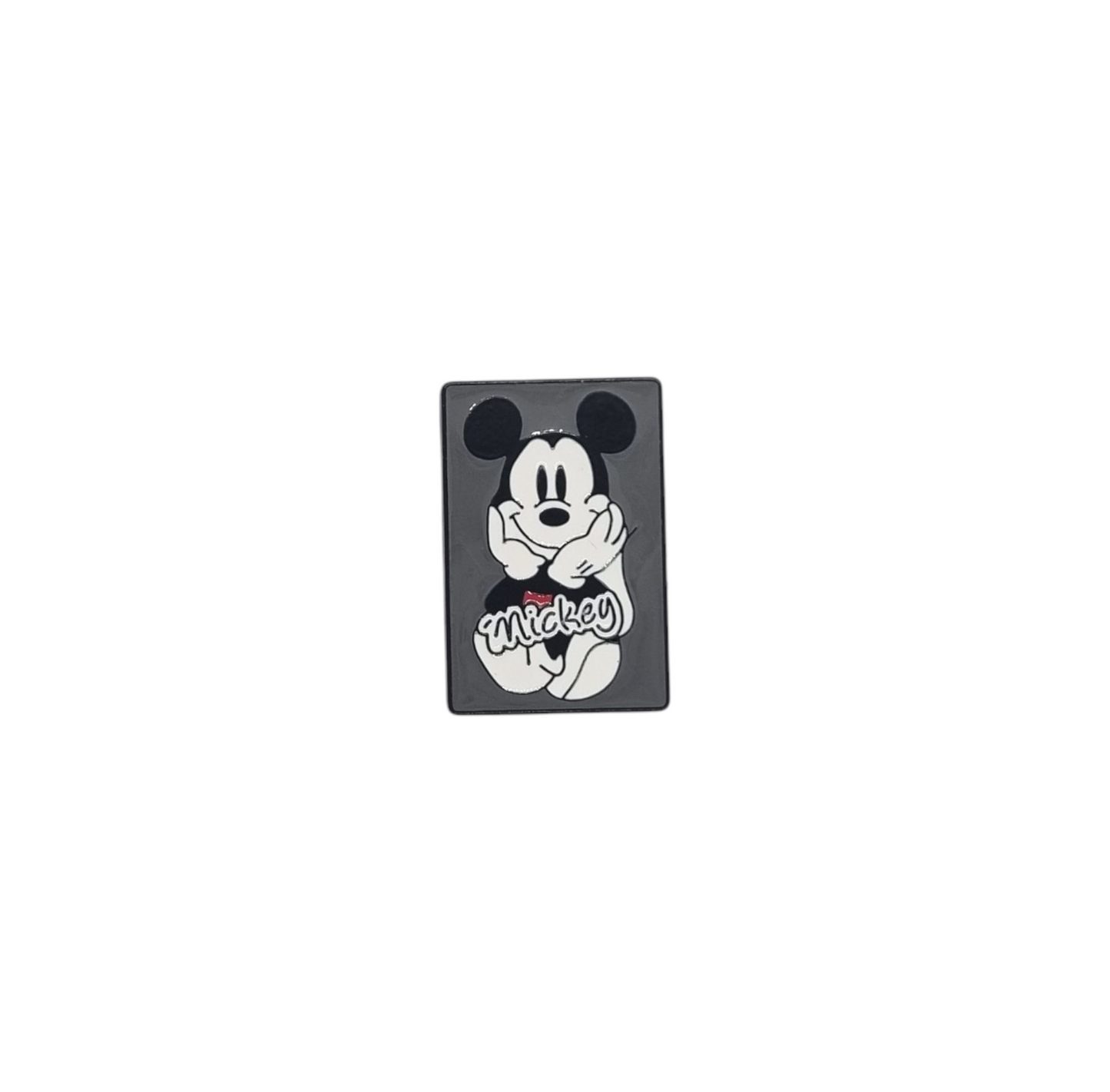 Pin cuadro Mickey gris