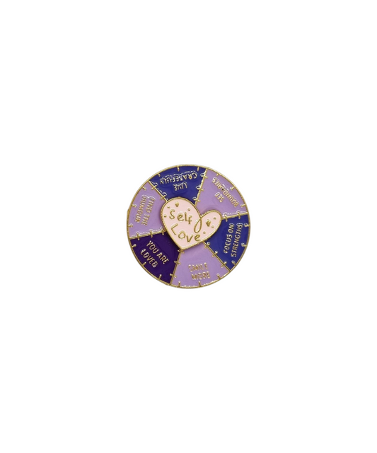 Pin ruleta corazón morado self you
