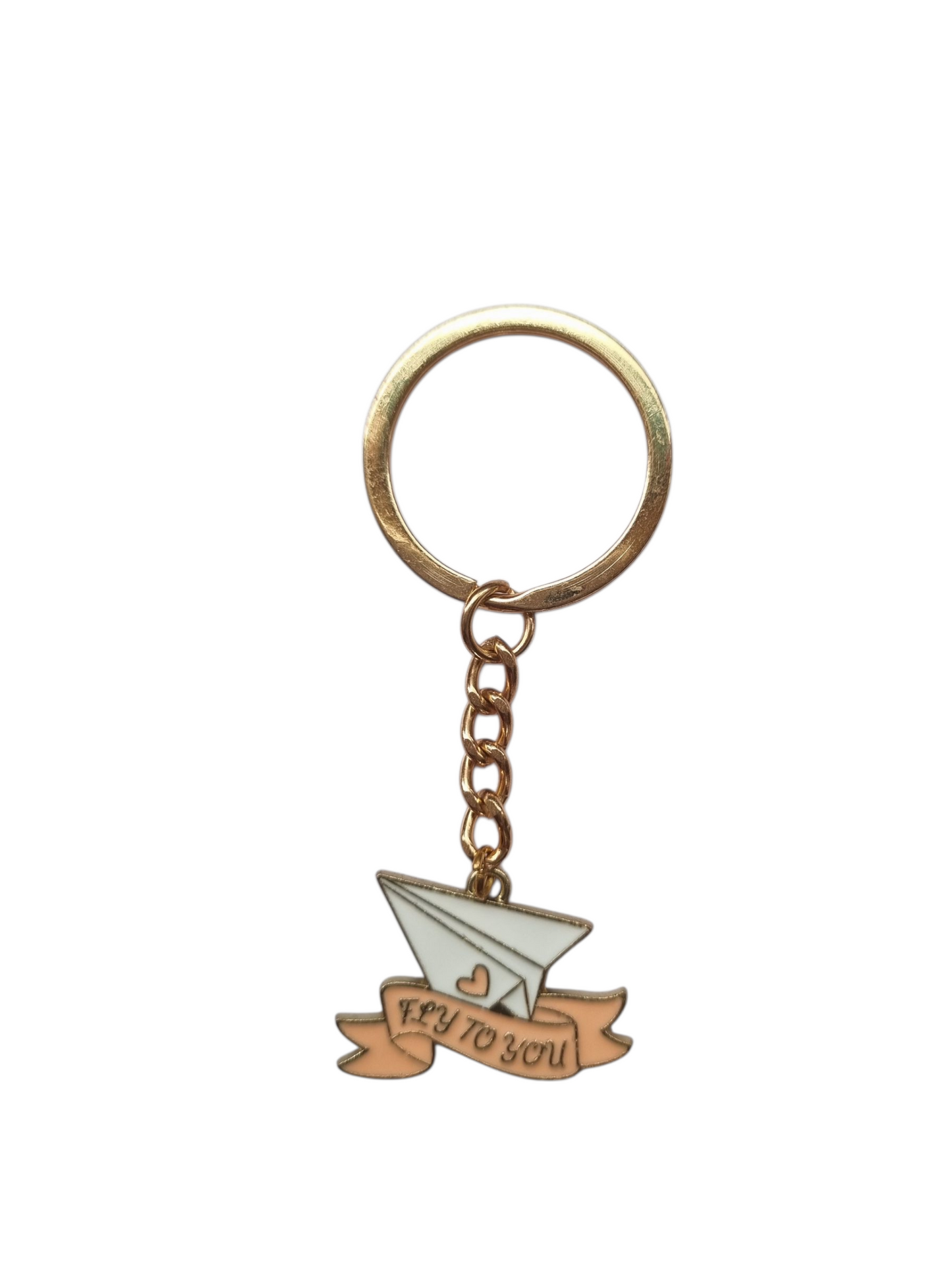 Llavero avión de papel