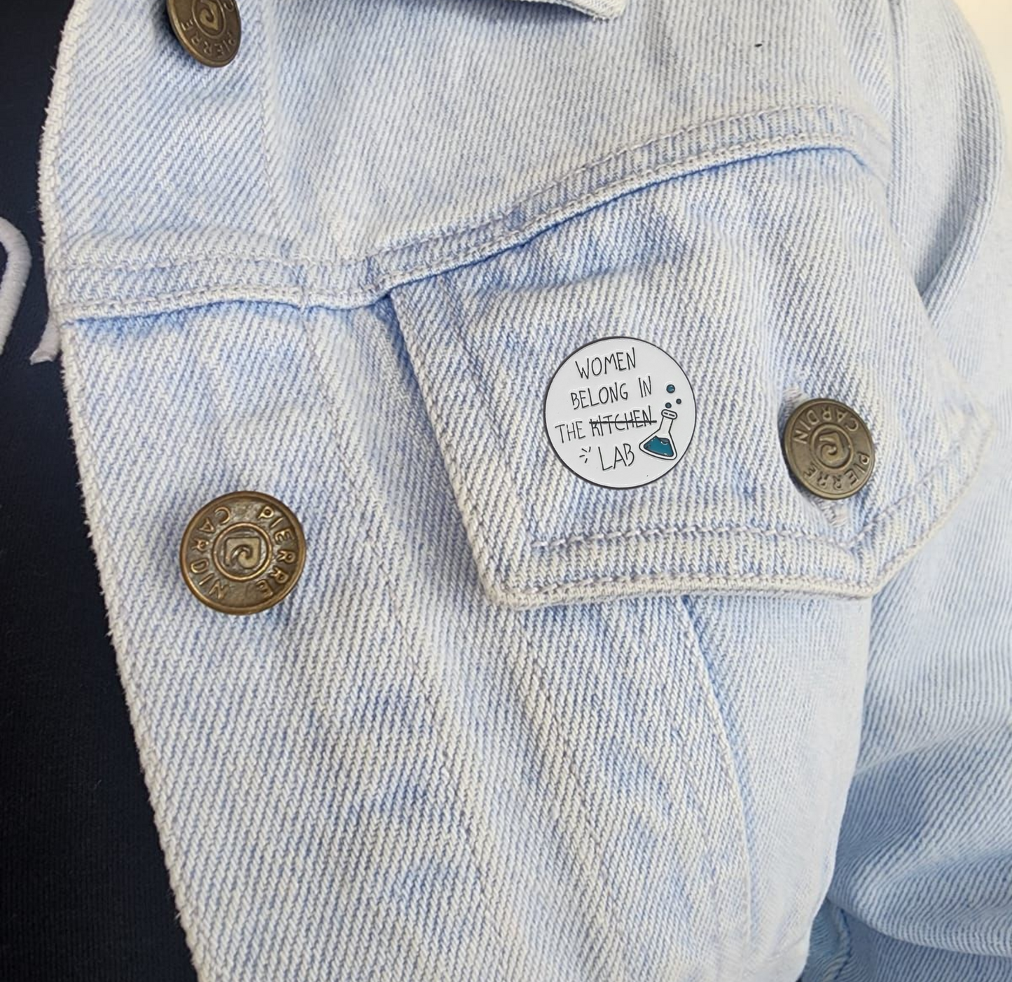 Pin women belong in the lab