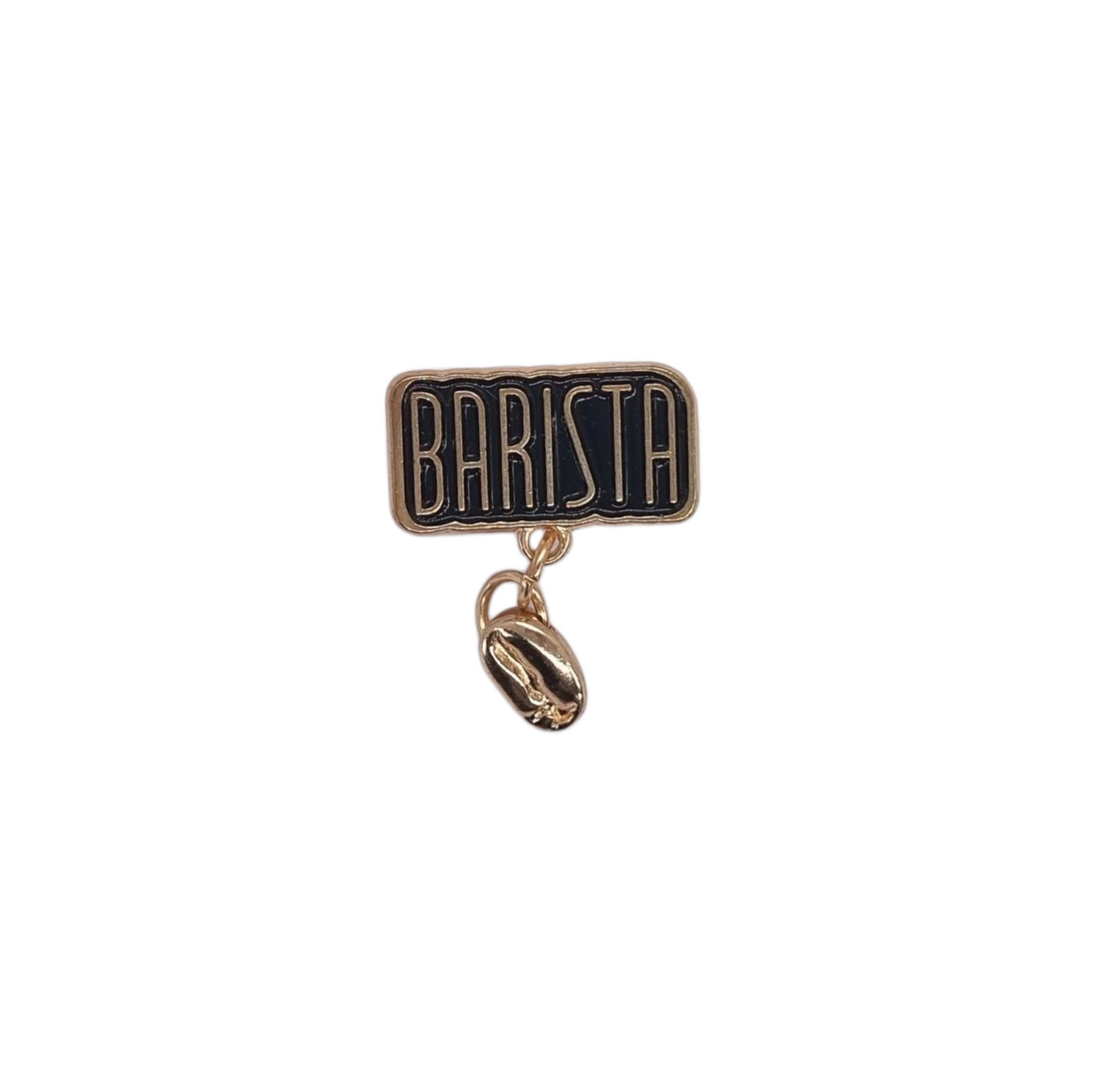 Pin barista grano de café