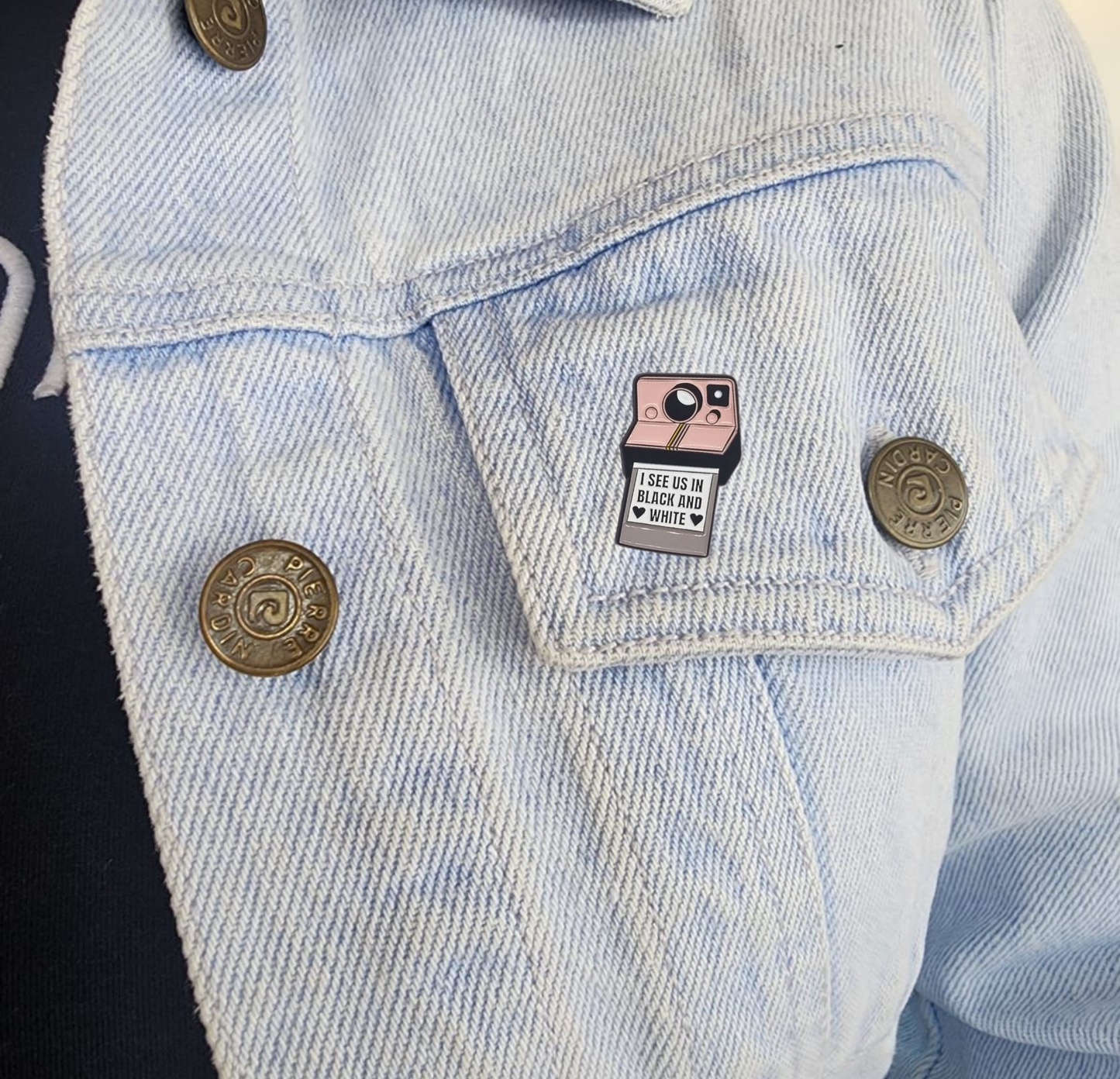 Pin I see us in black and white