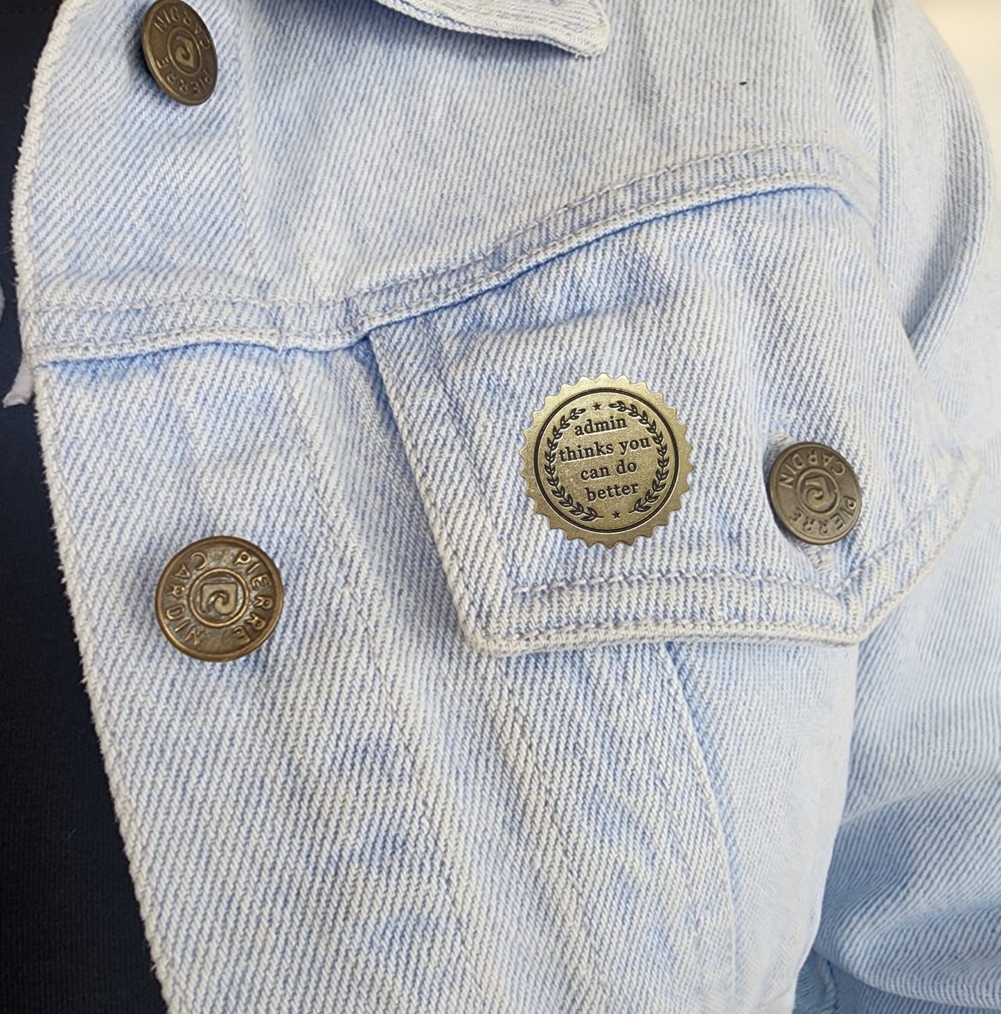 Pin admin thinks you can do better