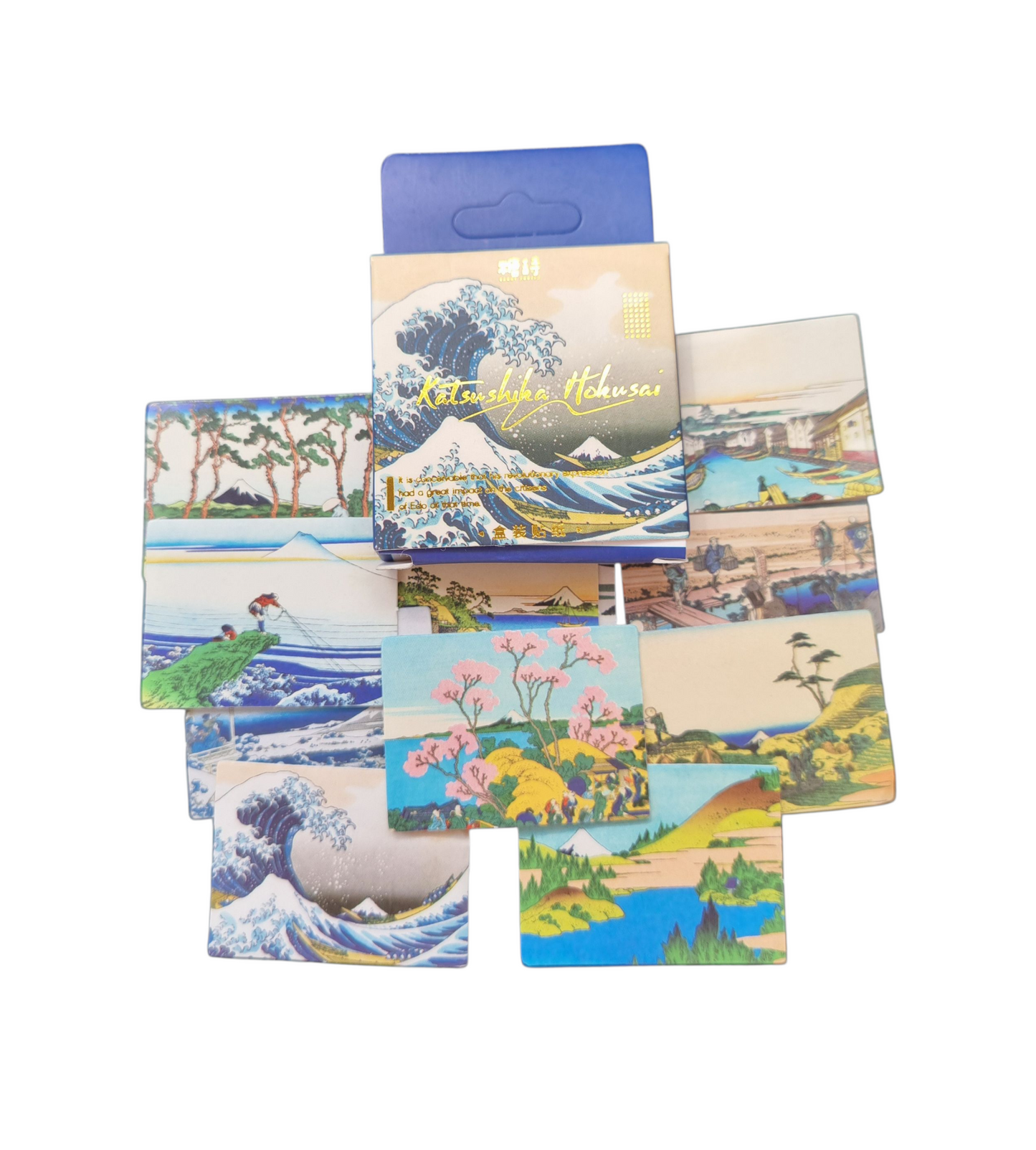 Cajita de stickers Katsushika Hokusai