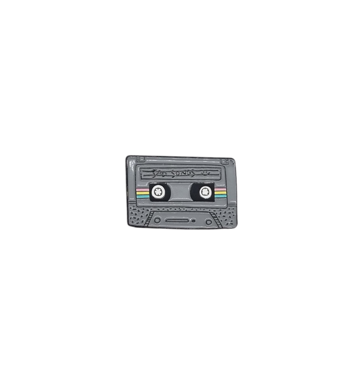 Pin cassette gris sad songs