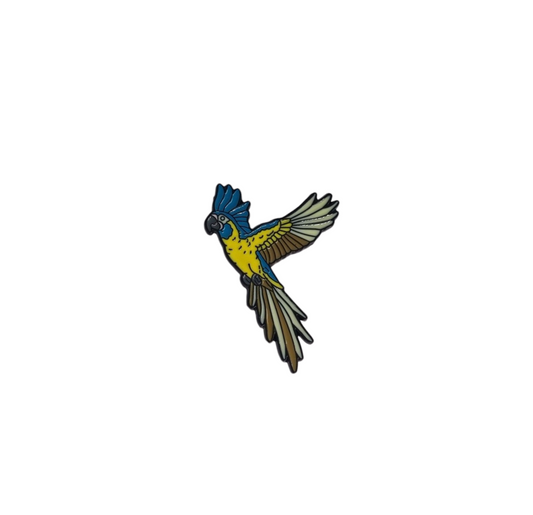 Pin Guacamaya garganta azul