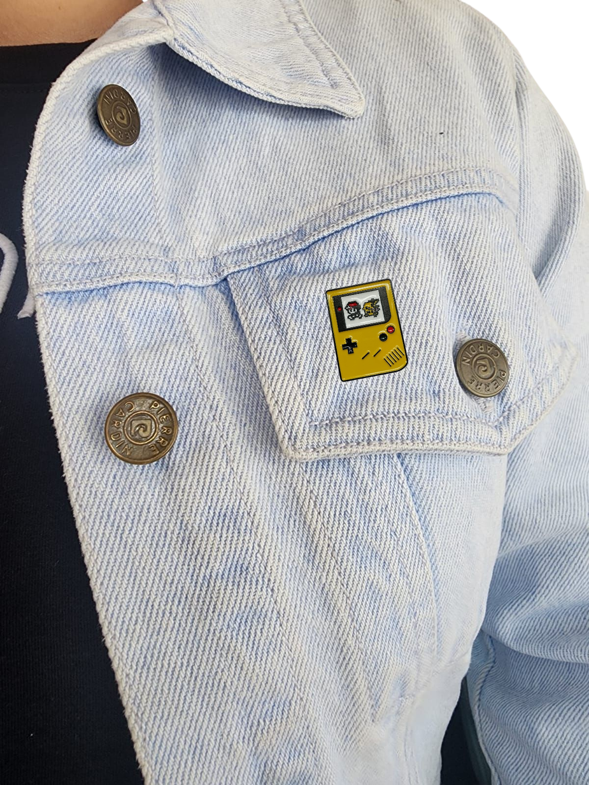 Pin consola amarillo
