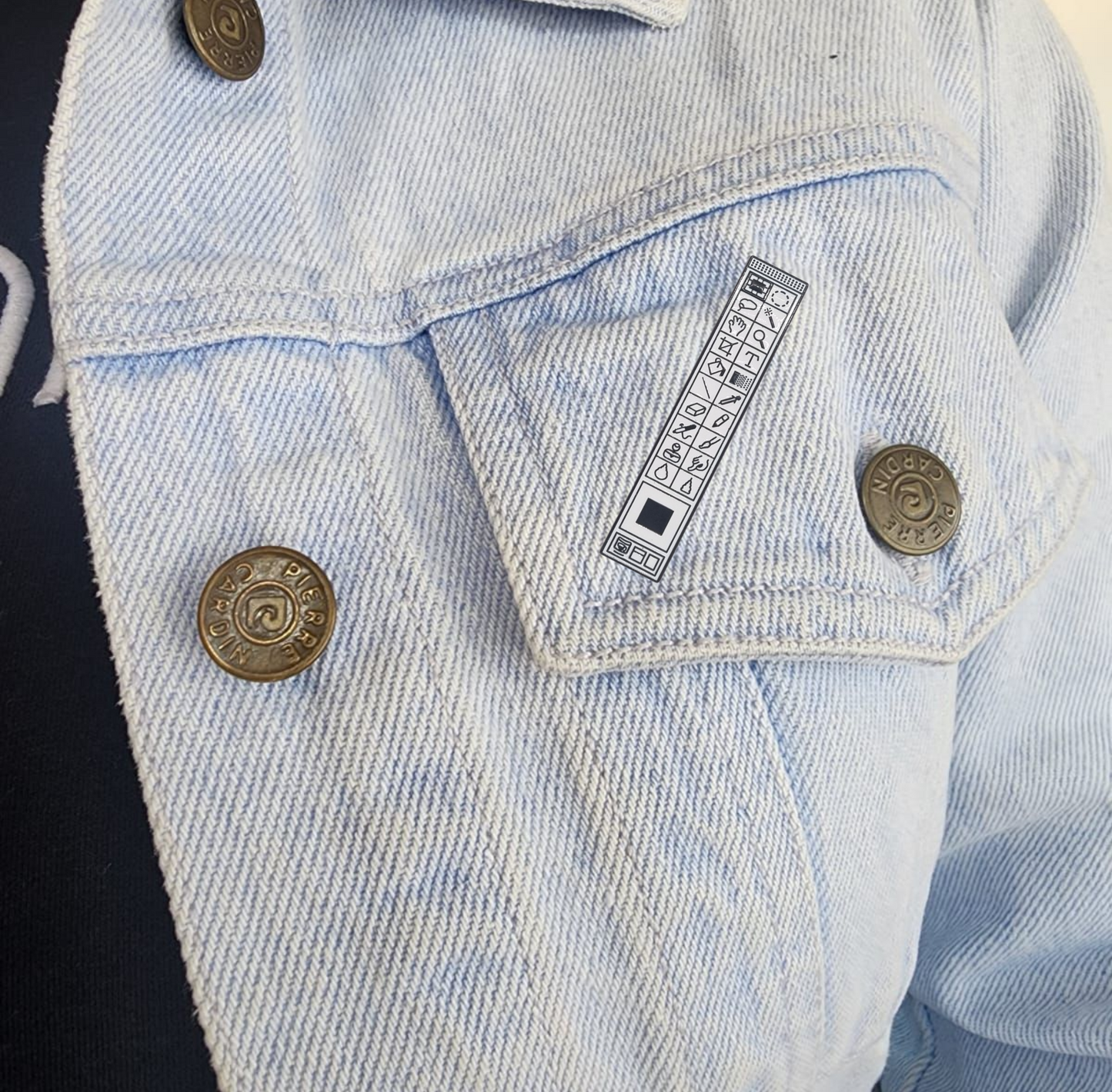 Pin barra de herramienta editora de imagenes