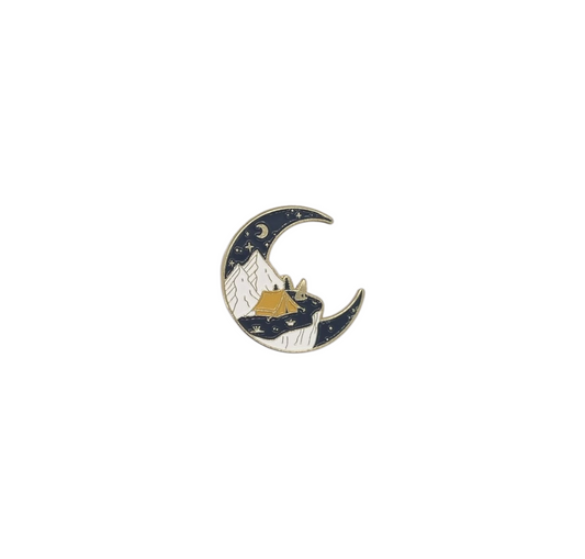 Pin luna con paisaje