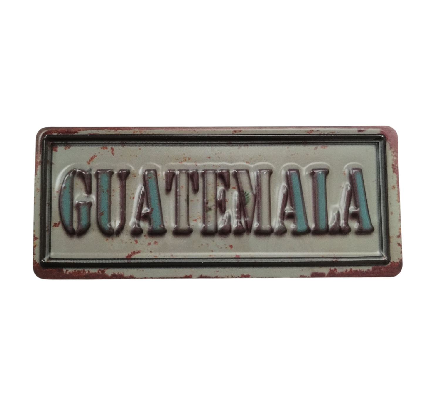 Iman placa letras Guatemala