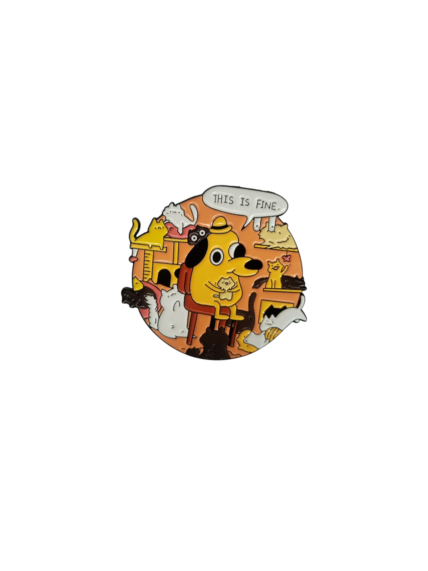 Pin circulo perrito this is fine