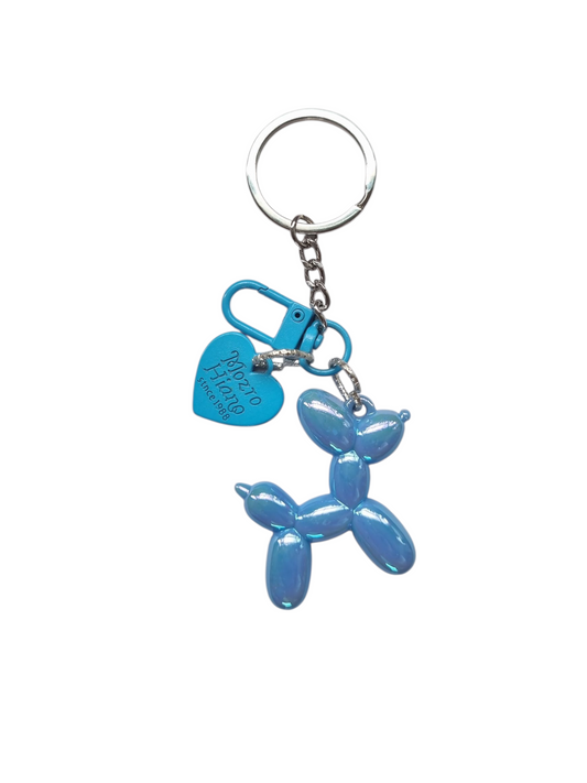 Llavero perrito brillante celeste