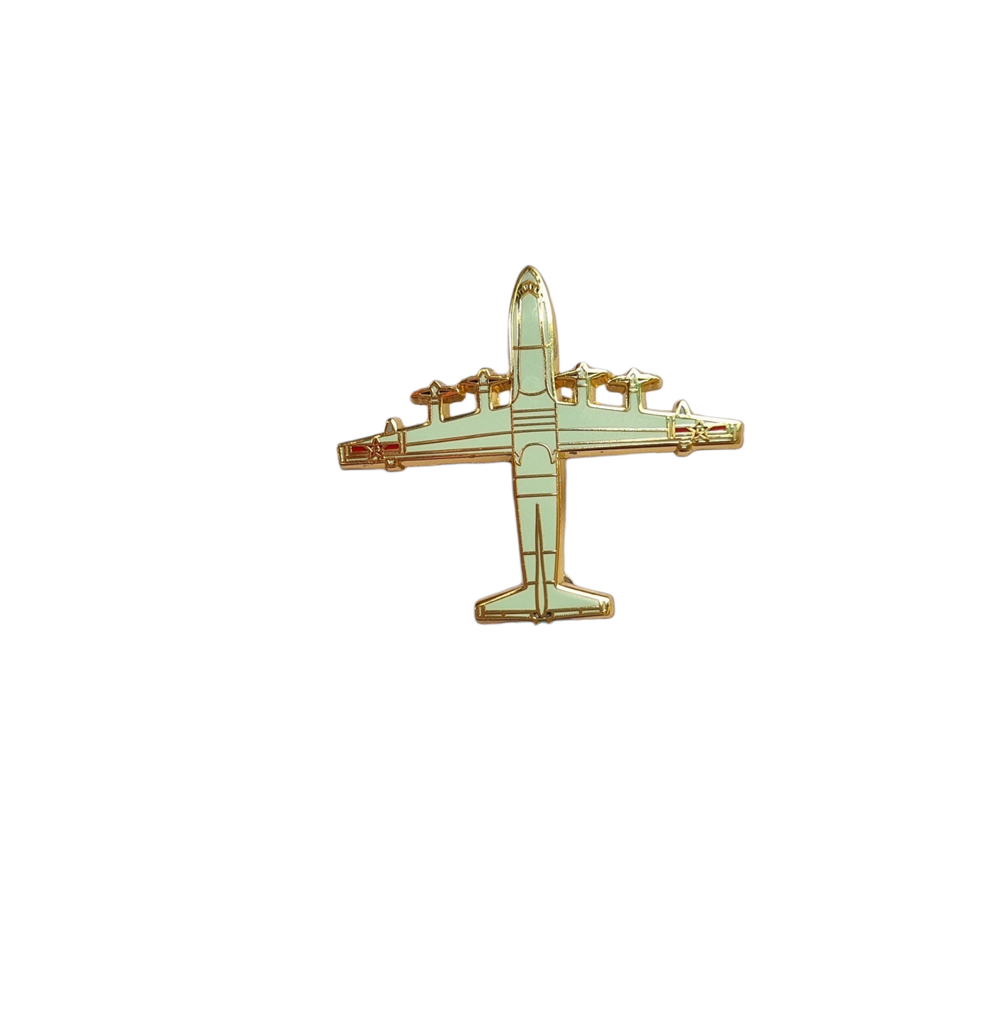 Pin avioneta verde claro