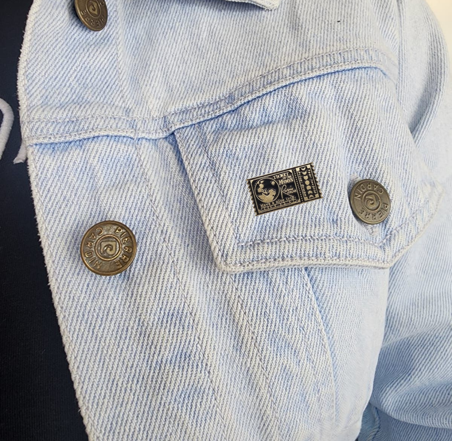 Pin ticket to the moon