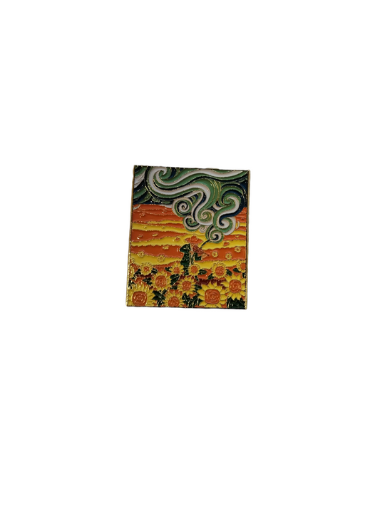 Pin girasoles de van gogh