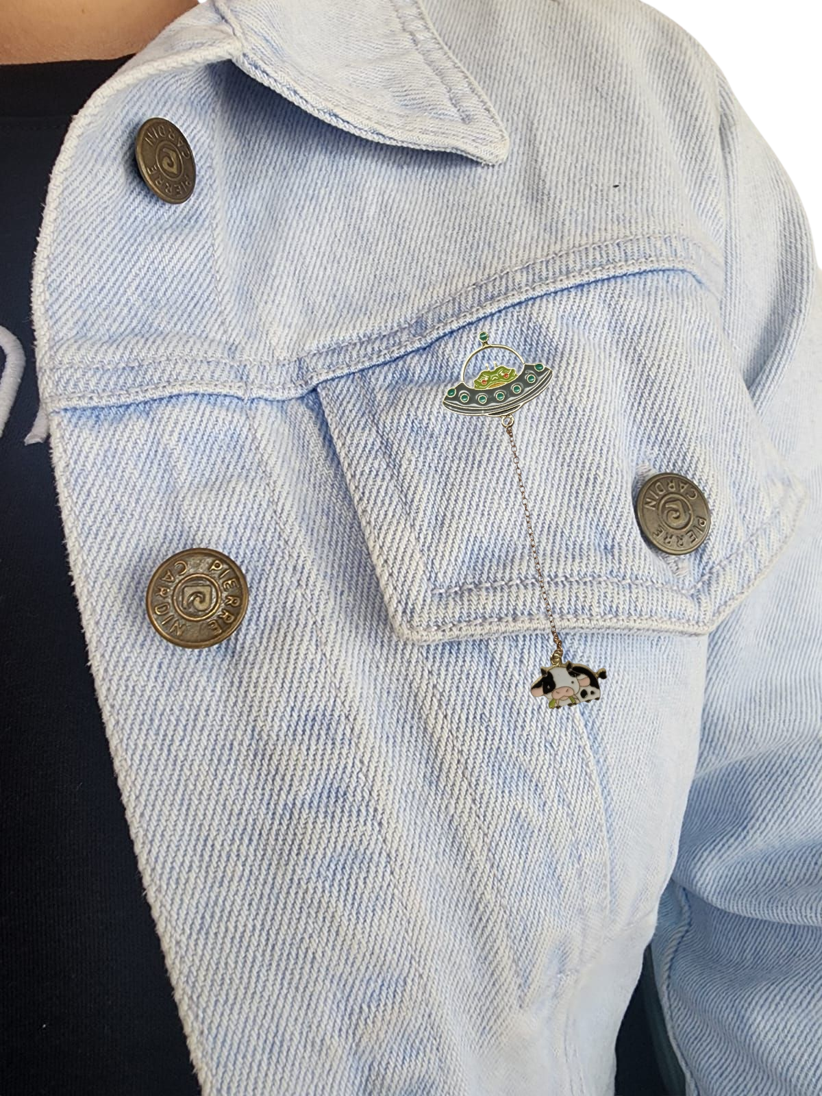 Pin Nave espacial y vaca