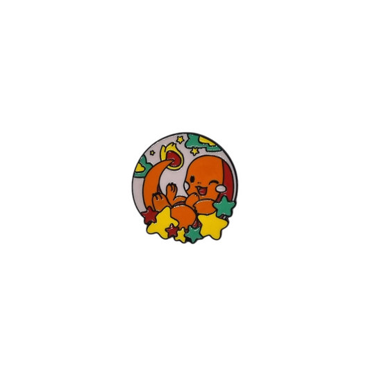 Pin circulo de charmander