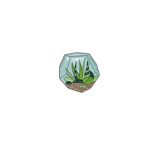 Pin terrario geométrico